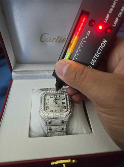 moissanite cartier watch